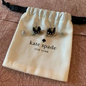 Kate Spade Black Cat Earrings 🐱